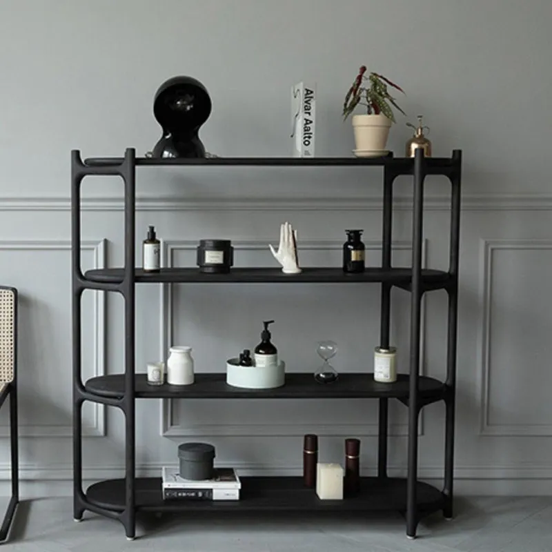North American black walnut ash wood bookshelf 6 layers modern simple bookcase study combination storage