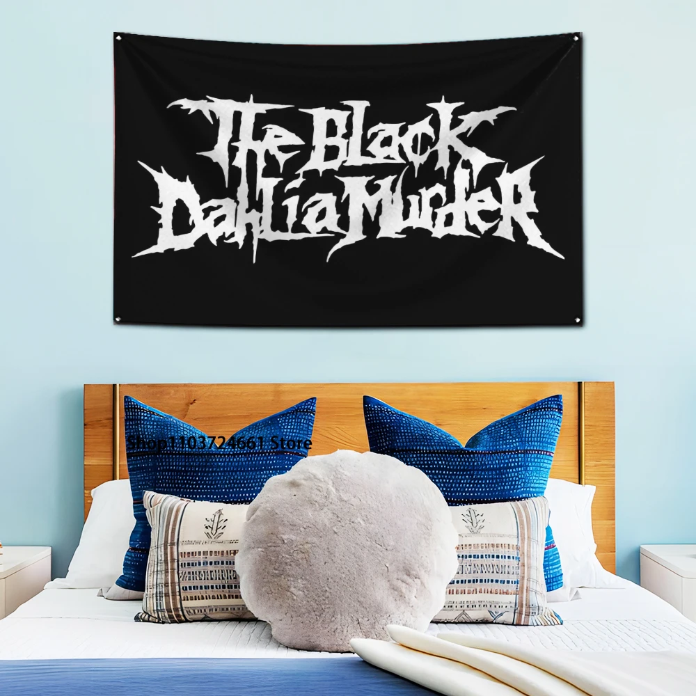 American Band Decoration Bedroom Wall Art Indoor Banner for The Black Dahlia Murder Flag Polyester Digital Printing Tapestry