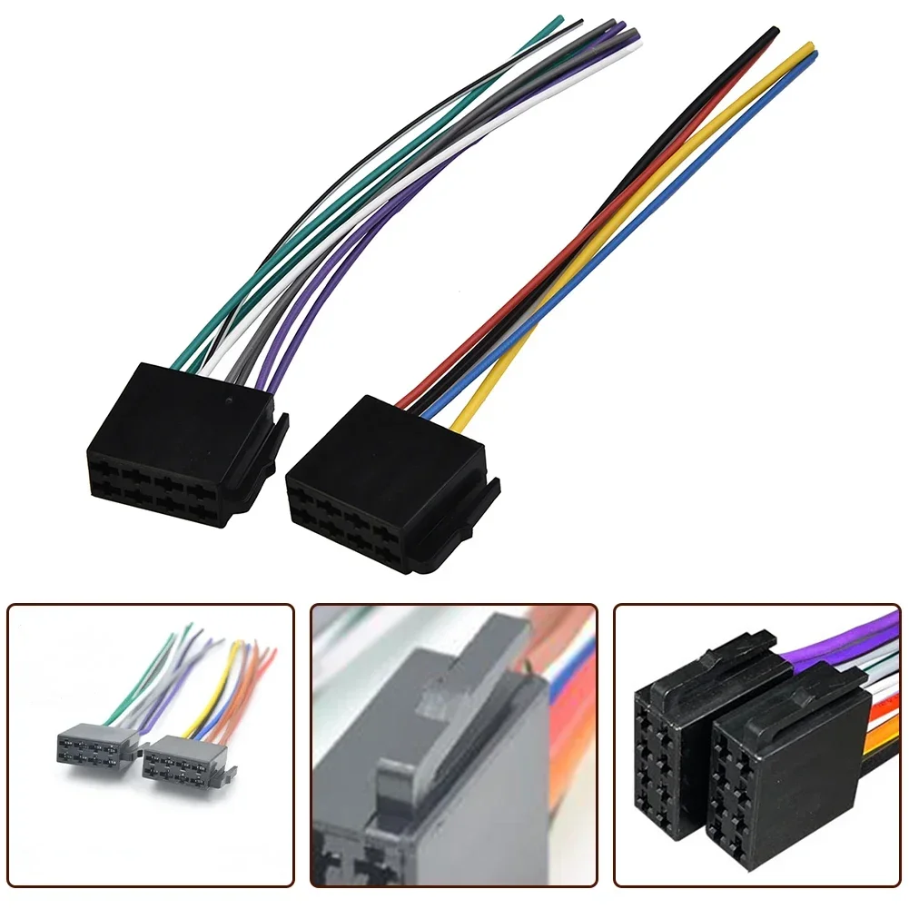 

Universal Adapter Wire Harness Adapter Universal Female ISO Wire Harness Car Radio Adapter Connector Wire Plug Kit Radio Harness