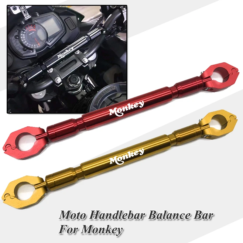 For Honda Monkey 125 Monkey125 2018-2025 Motorcycle CNC Aluminum Handlebar Adjustable Balance Grips Handle Cross Bar