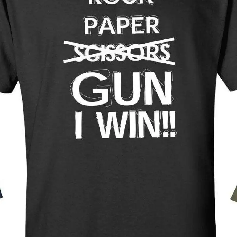 

Rock Paper Gun I win Hunting shooting 2nd amendment T shirt