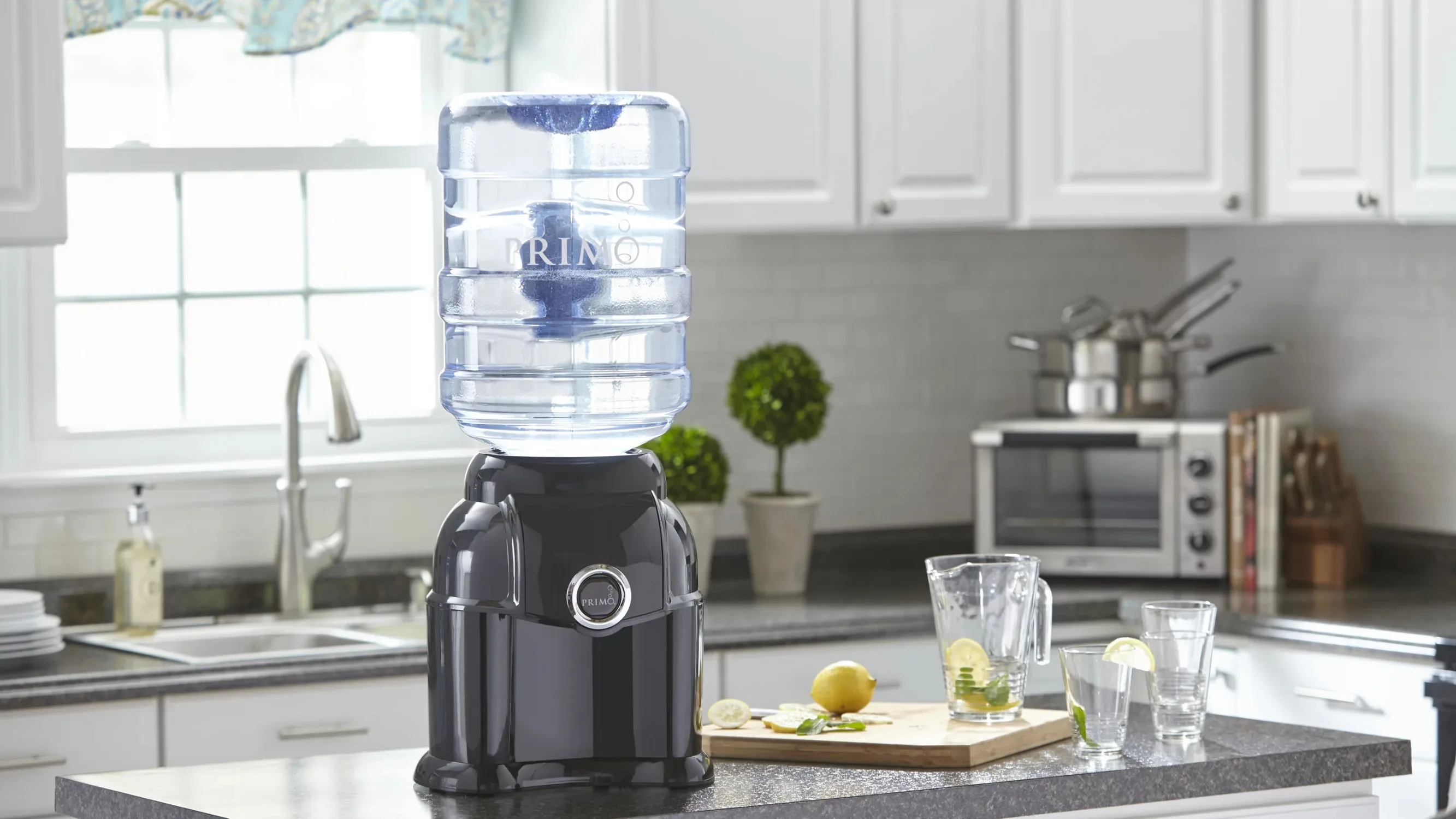 Countertop Water Dispenser Top Loading, Room Temperature, Black | USA | NEW