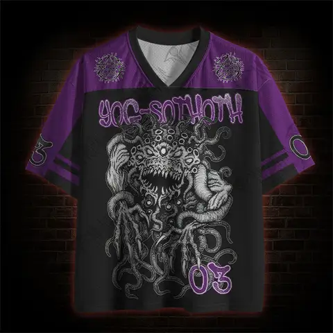 2026 New Movie Sports Fashion Adult and Children's Short Sleeve V-neck Street Eye Clothing Gothic Style Horror Fans Gift