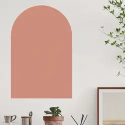 Arch Wall Decal PVC Wallpaper Nursery Background Headboard Boho Arch Wall Sticker Mural for Office Home Holiday Playroom