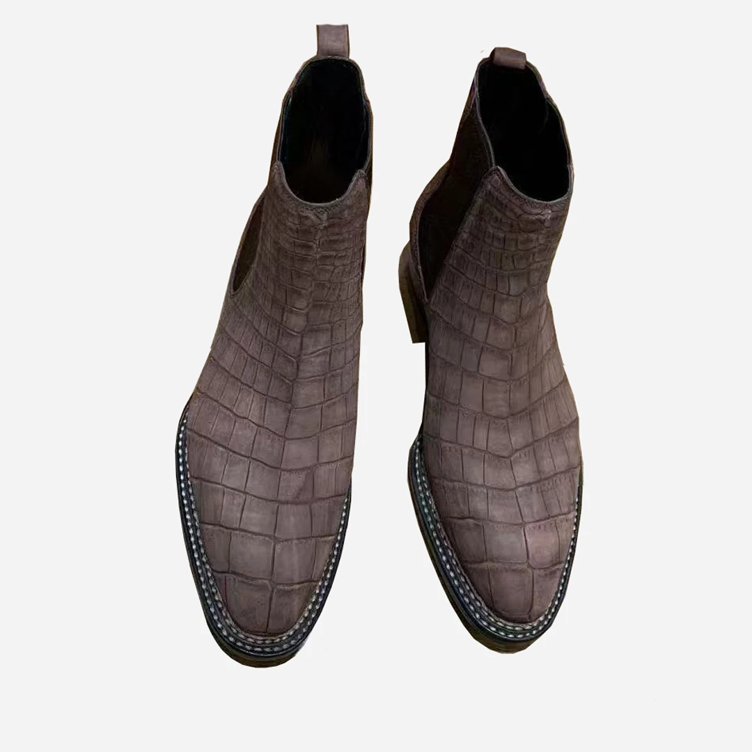 

yingshang new men crocodile shoes male boots winter shoes Sand-grained