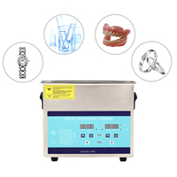 Ultrasonic Cleaning Machine Professional Stainless Steel Ultrasonic Cleaner with Non-slip Feet for Jewelry Watches Glasses