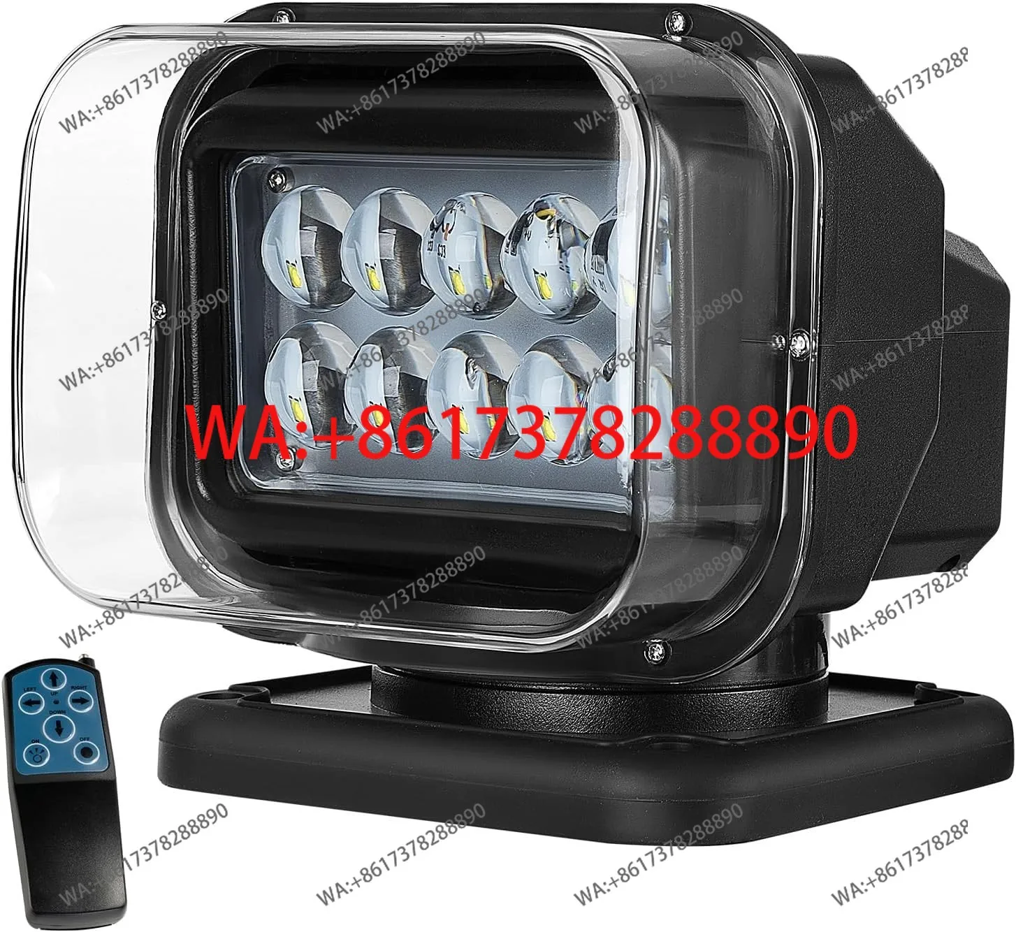 Remote Control Spotlights for Trucks, 360 Rotating Outdoor LED Search Lights... -