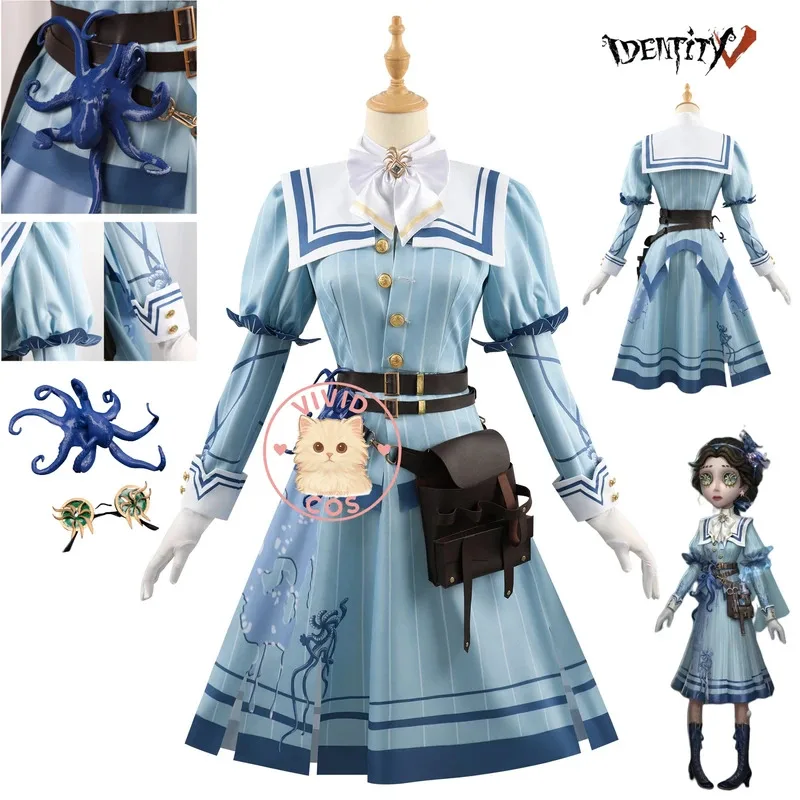 

Game Identity V Emily Dyer Cosplay Hot Role Play Costume Doctor Anime High Quality Blue Dress for Women Comic Con Love Live Suit
