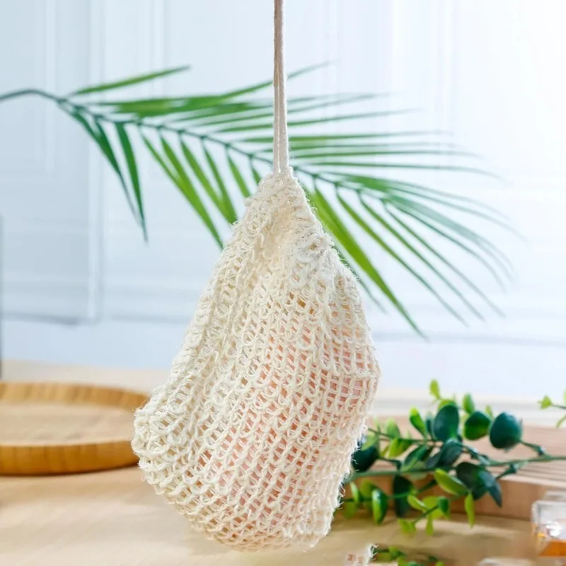 1/2/5pcs Handmade Eco Friendly Natural Soap Saver Mesh Bag Portable Soap PouchBody Cleansing Exfoliating Skincare Bath Accessory