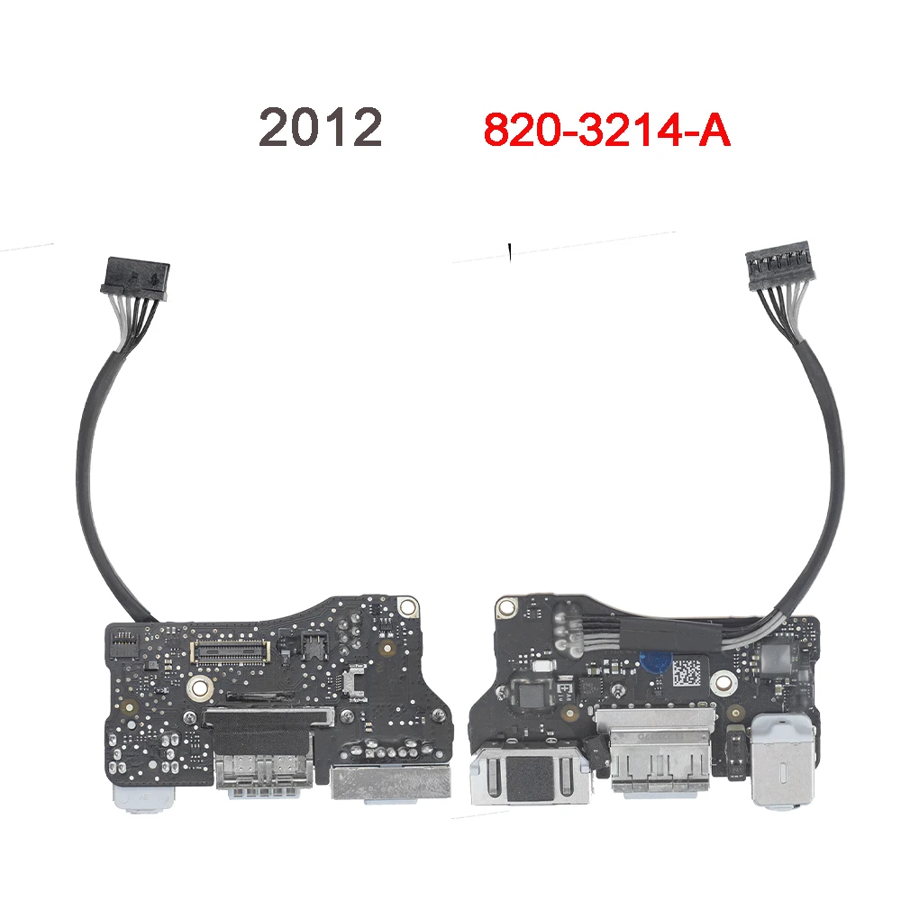 Original USB DC I/O Jack Audio Power Board 820-3214-A Cable 821-1477-A For Macbook Air 13