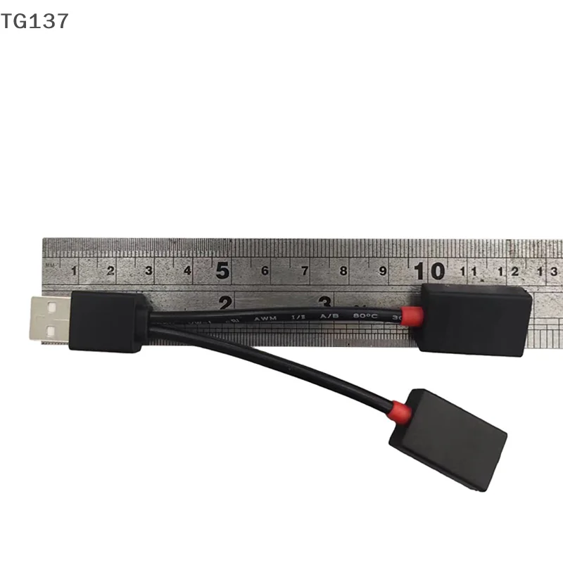 متعددة الوظائف محول الحبل كابل شحن 1 في 2 خارج USB HUB سيارة USB الفاصل كابل للهواتف الذكية أندرويد