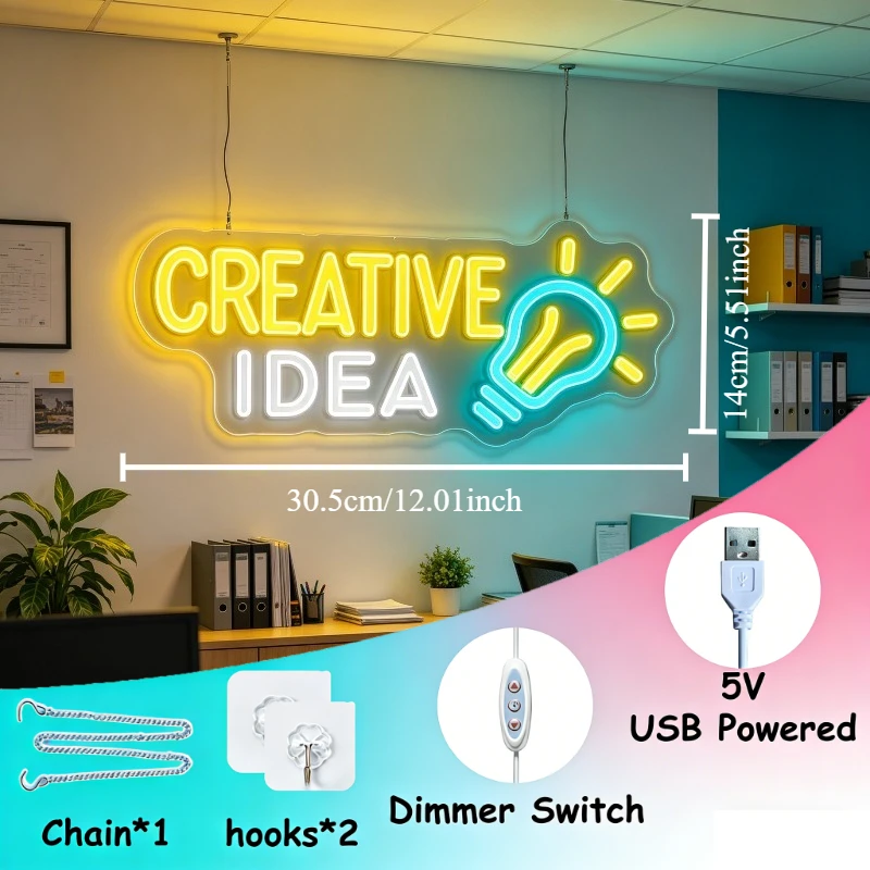 Creative Idea LED Neon Light D - Outdoor Lighting Decor Ideas 评论和价格