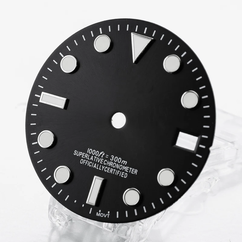 NH35-Zifferblatt, S-Zifferblatt, 28,5 mm Durchmesser, SUB-Kalender, leuchtender Sonnenstrahl, passend für NH35/36-Uhrwerk, Modifikationszubehör