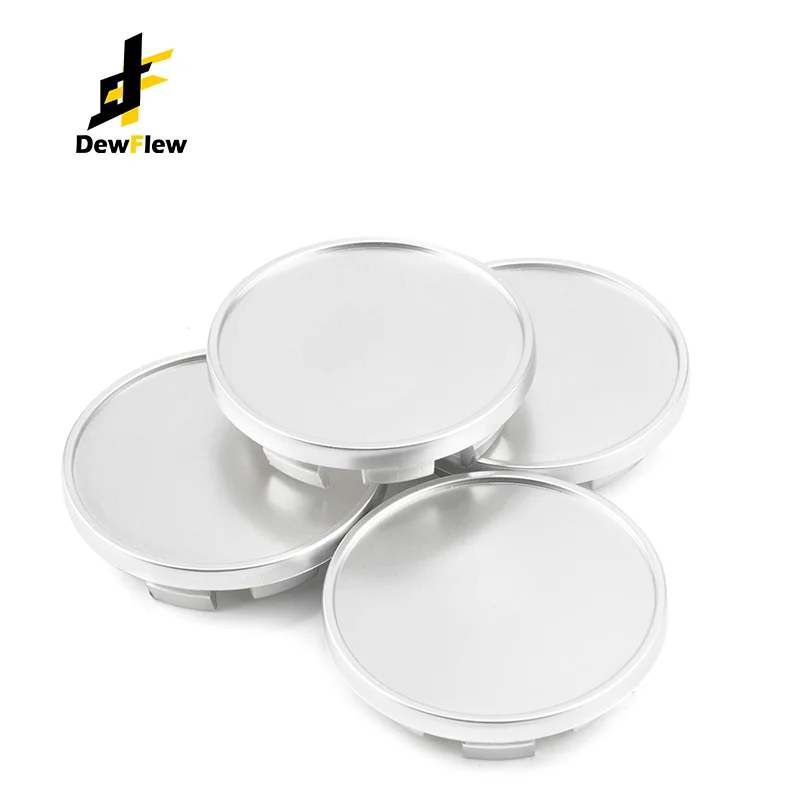 DewFlew 4Pcs 66mm(2.6in)  Wheel Center Caps Hub for Beetle Eos GTI Jetta Passat Tiguan Touareg Golf  Wheels Rims Accessories