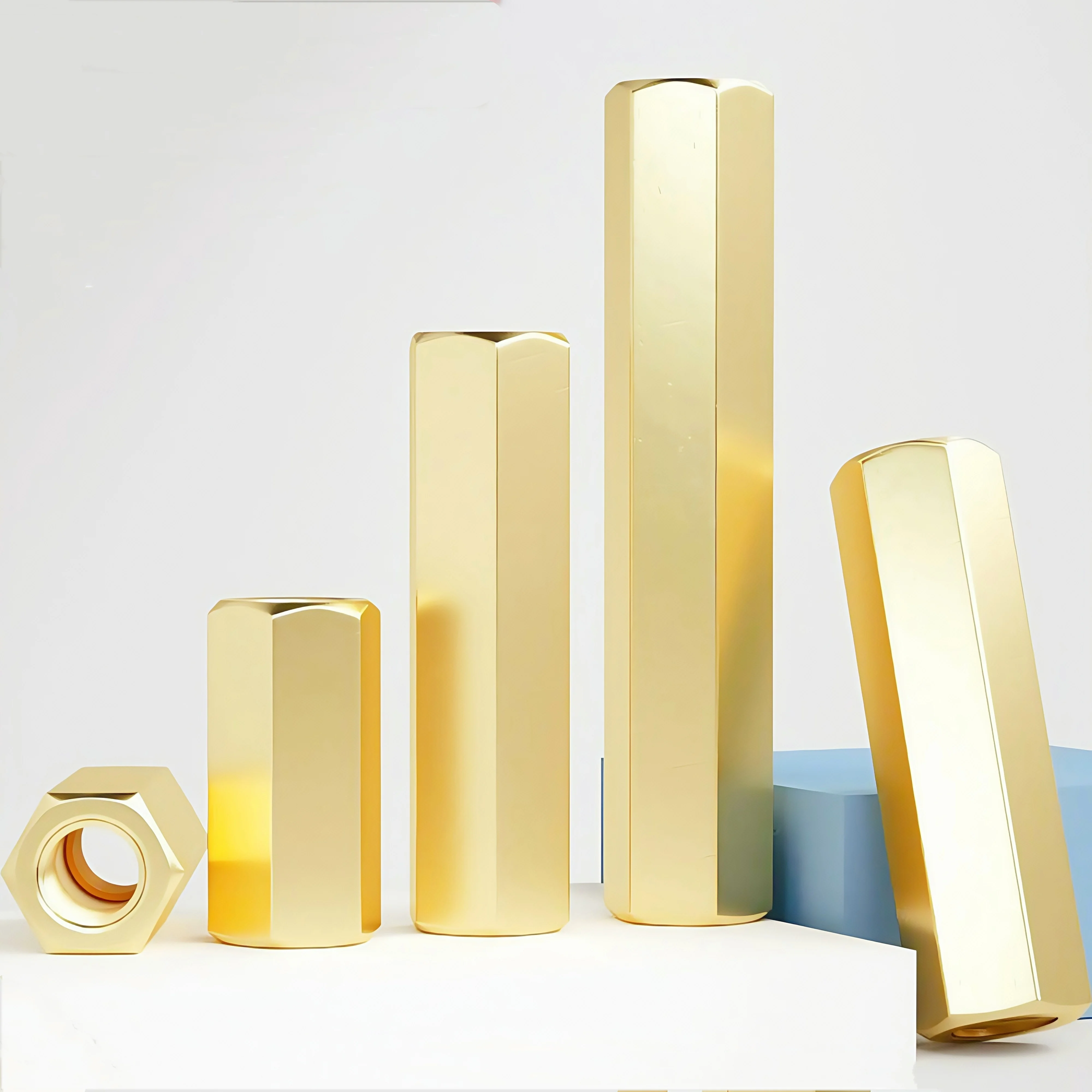 Vite distanziale in ottone M2 M2.5 M3 M4 M5 M6 M8 Scheda madre Scheda esagonale Rack Distanza bullone Rame femmina PCB Pilastri Bullone Vite