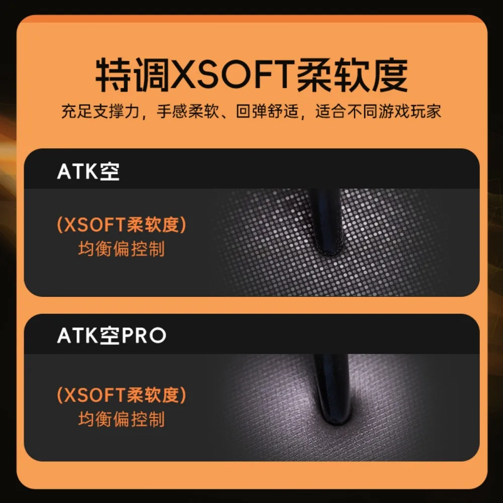 Imagem -06 - Atk Kong Série Esports Mousepad Poron Xsoft Almofadas Antiderrapantes Engrenagens de Jogos de Mesa Laranja Tamanho Grande Acessório de Computador 490x420x4