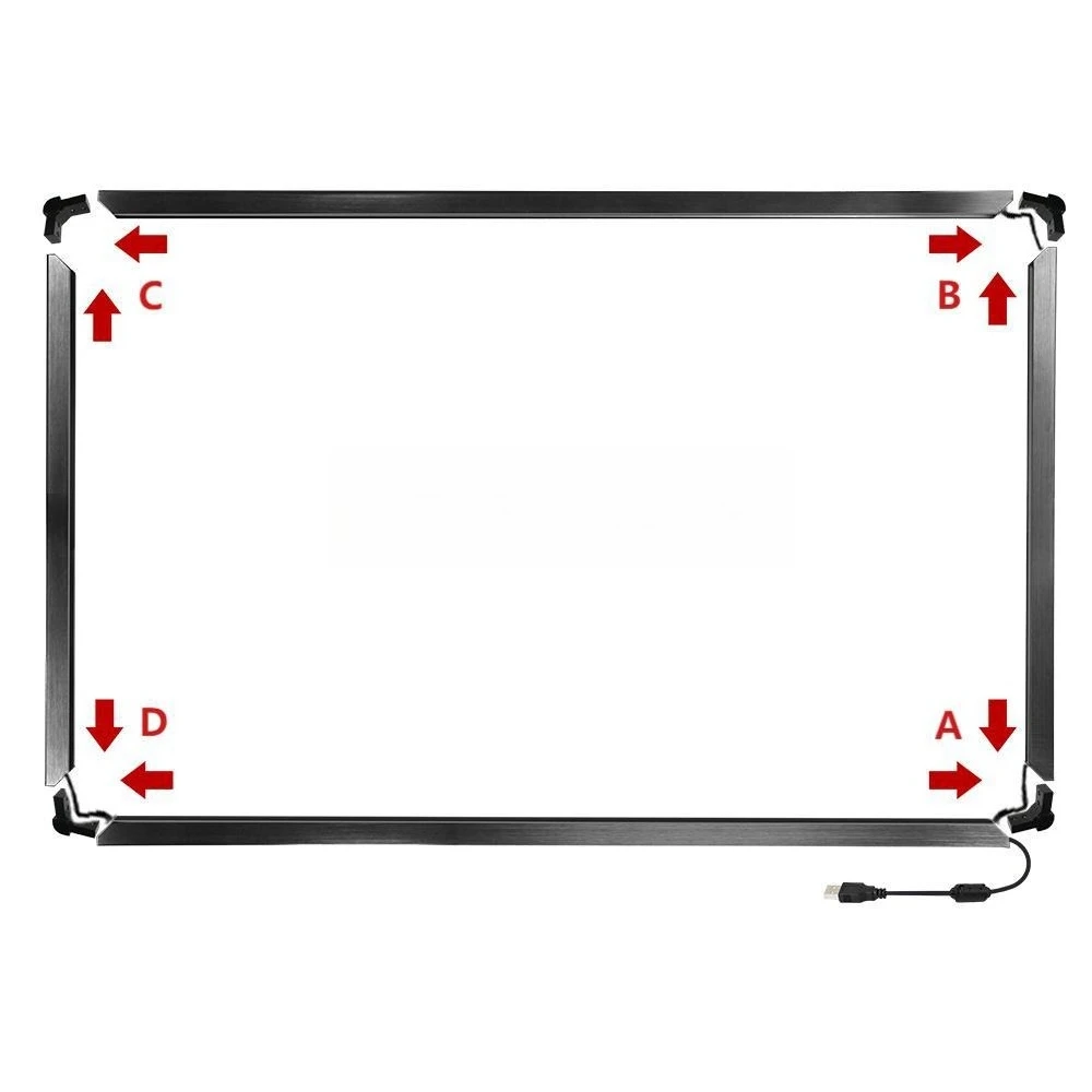 High-Precision IR Touch Overlay for 32-55