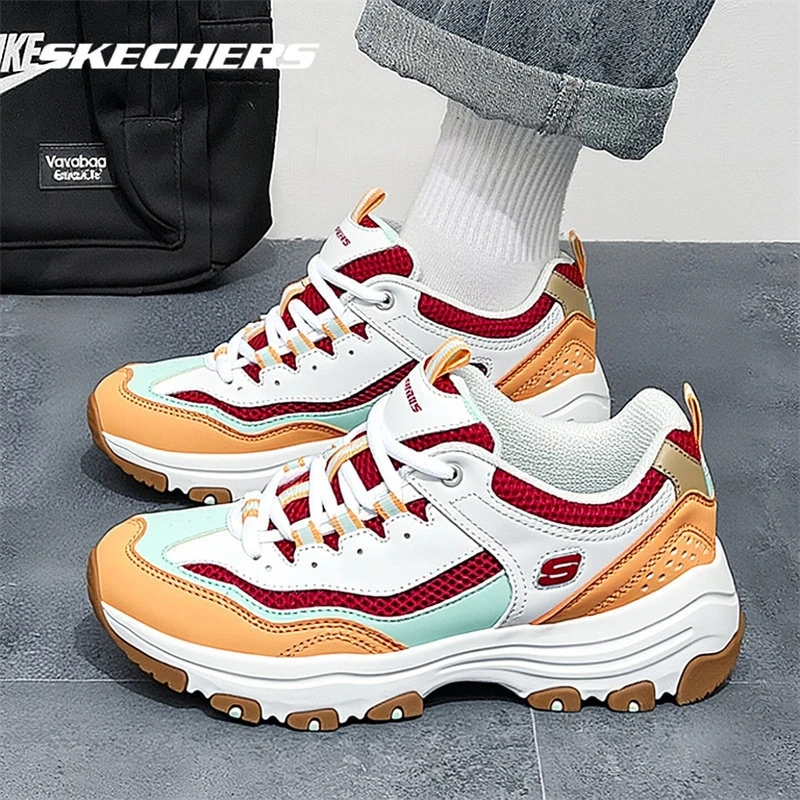 Skechers Zapatillas Chunky Arch Fit D'Lites para Mujer, Cómodas con Plataforma, Calzado Casual para Caminar 8730066-WMLT