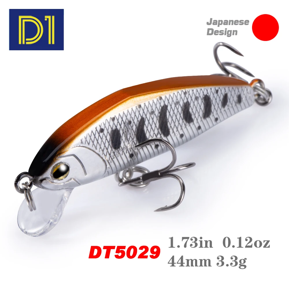 D1 SMITH D-INCITE Minnow Fishing Lures 44mm/55mm Sinking Wobblers Artificial Hard Baits For Native Trout Bass Fishing Tackle