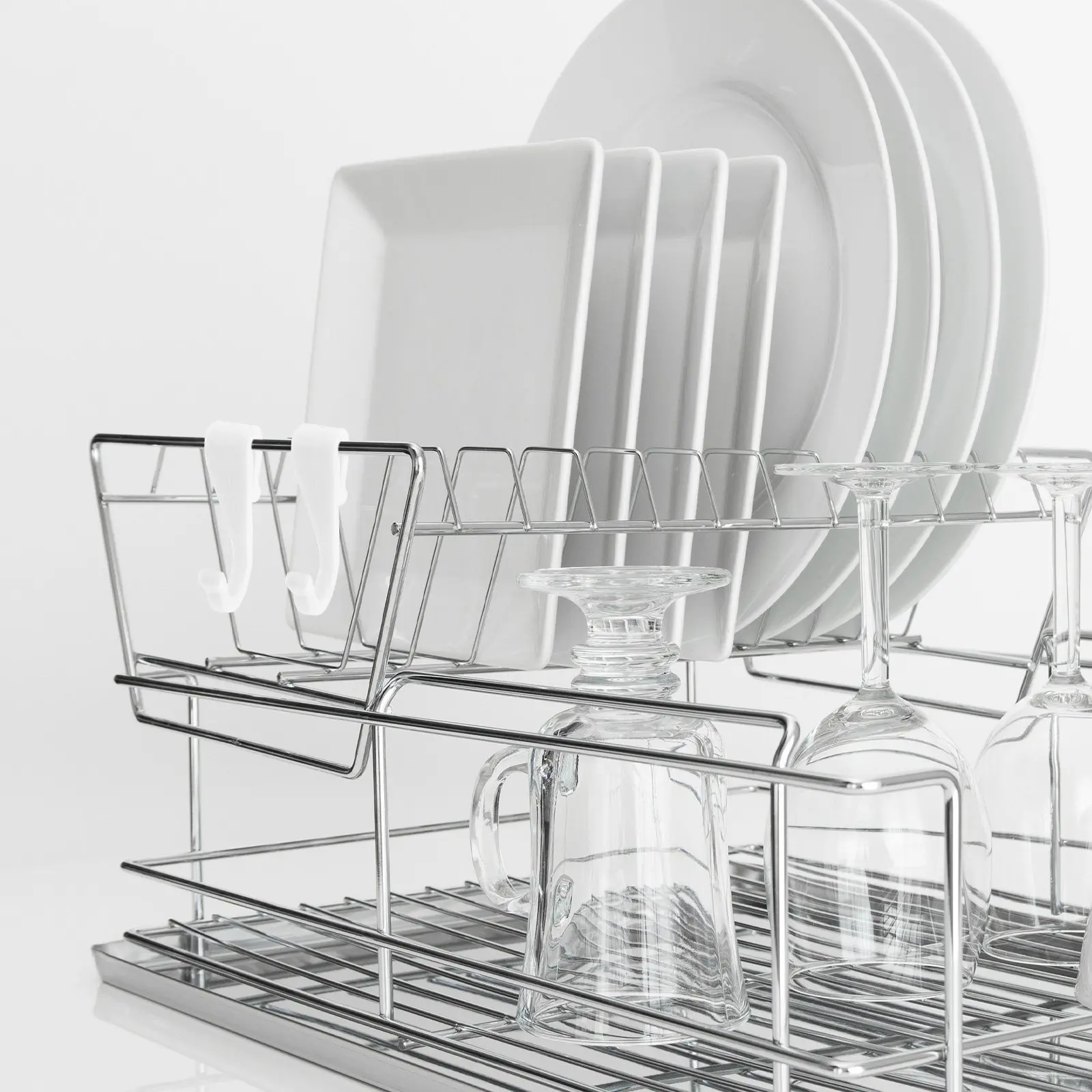 12 Pcs Hangers Shelf Hooks for Wire Shelving Rack Clip on Units Kitchen Storage Hanging Sink Grid