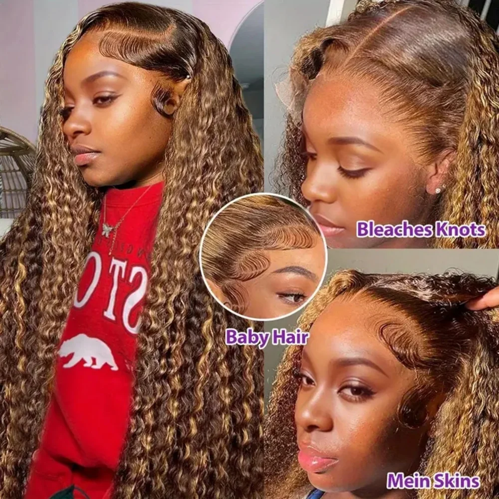 Парик женский с прозрачной кружевной передней частью, 200% плотности, 5 Х5