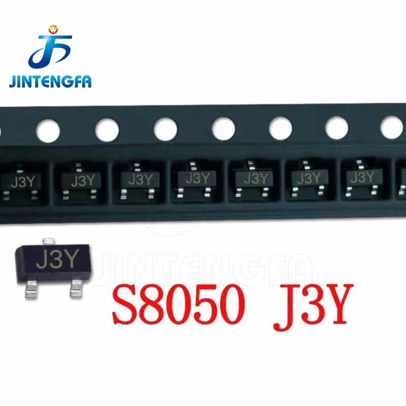 100PCS/Lot J3Y 2TY Y1 Y2 S8050 S8550 SS8050 SS8550 S9012 S9013 S9014 S9015 S9018 2T1 3H J6 M6 J8 SMD Transistor SOT23 SOT-23