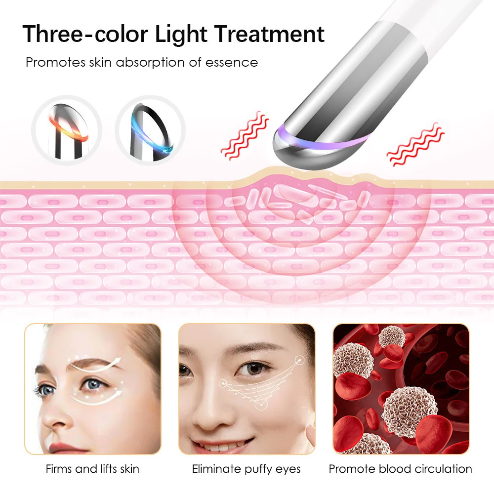 CMH eye beauty device eye massager anti dark circles heating vibration fade dark circles eye bags fluffy anti wrinkle eye massag