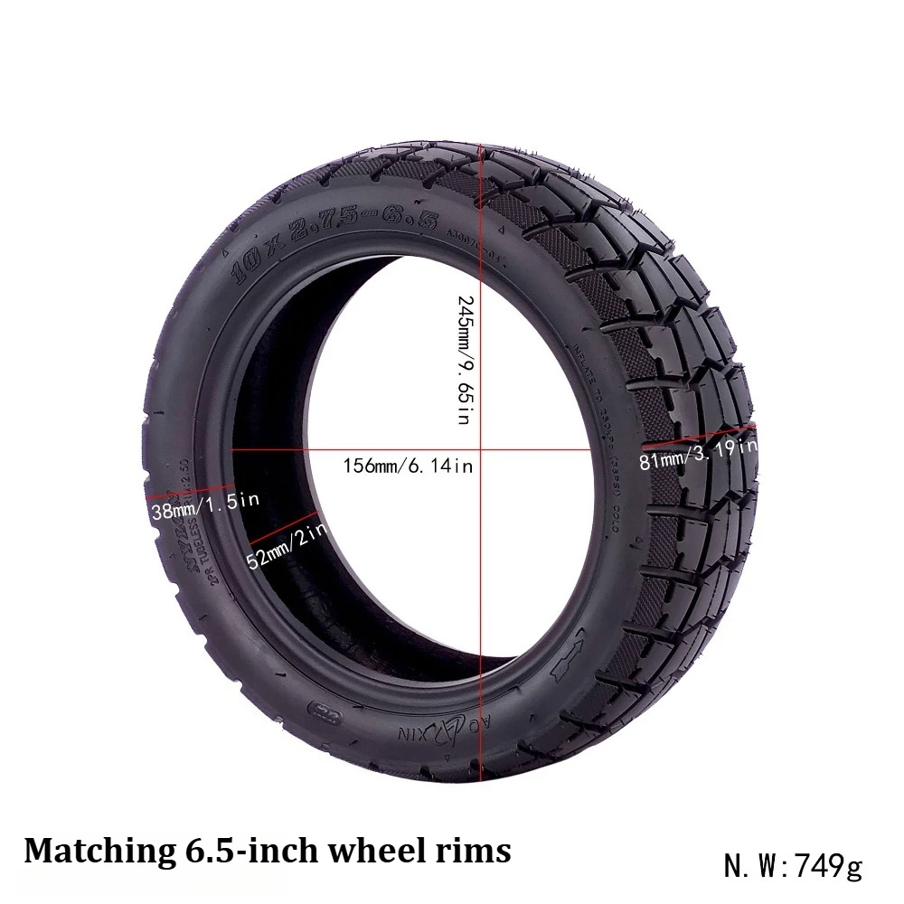 10x2.75-6.5 Offroad-Vakuumreifen Geeignet für KuKirin G2 G3 Elektroroller Reifenersatzteile