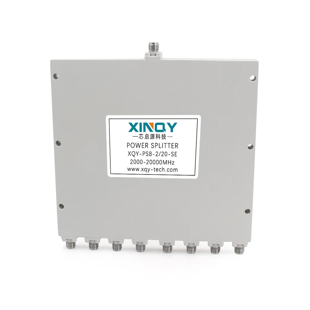 XQY-PS8-2/20-SE 1 to 8 Ways High Isolation 2~20GHz Power Splitter & Waveguide Coaxial Power Divider Guangdong