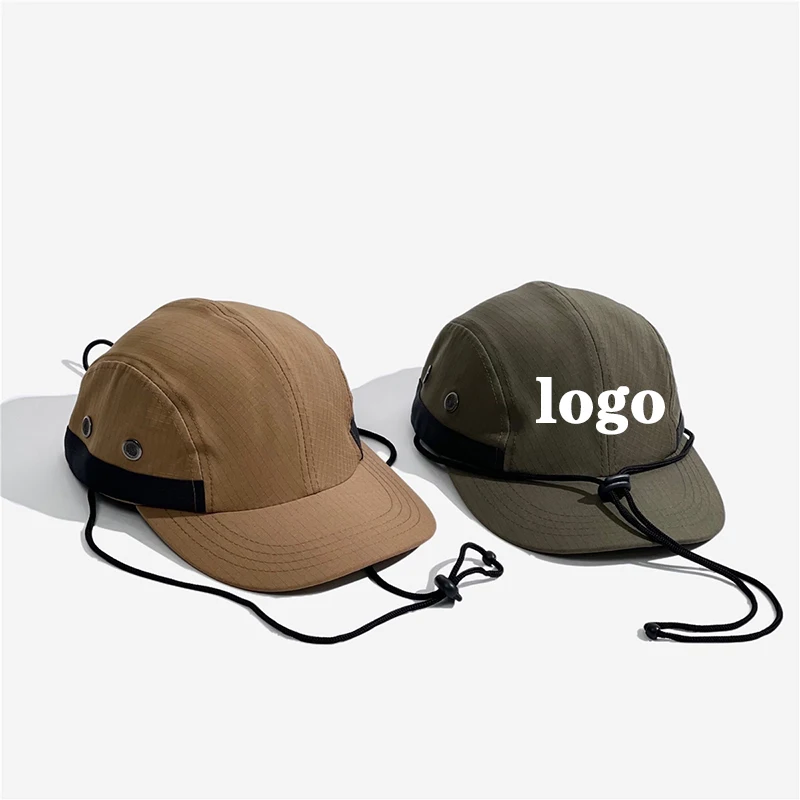 Outdoors Sun Protection Caps Fixed Drawstring 5 Panel Baseball Caps Cycling Hiking Camper Running Camp Cap