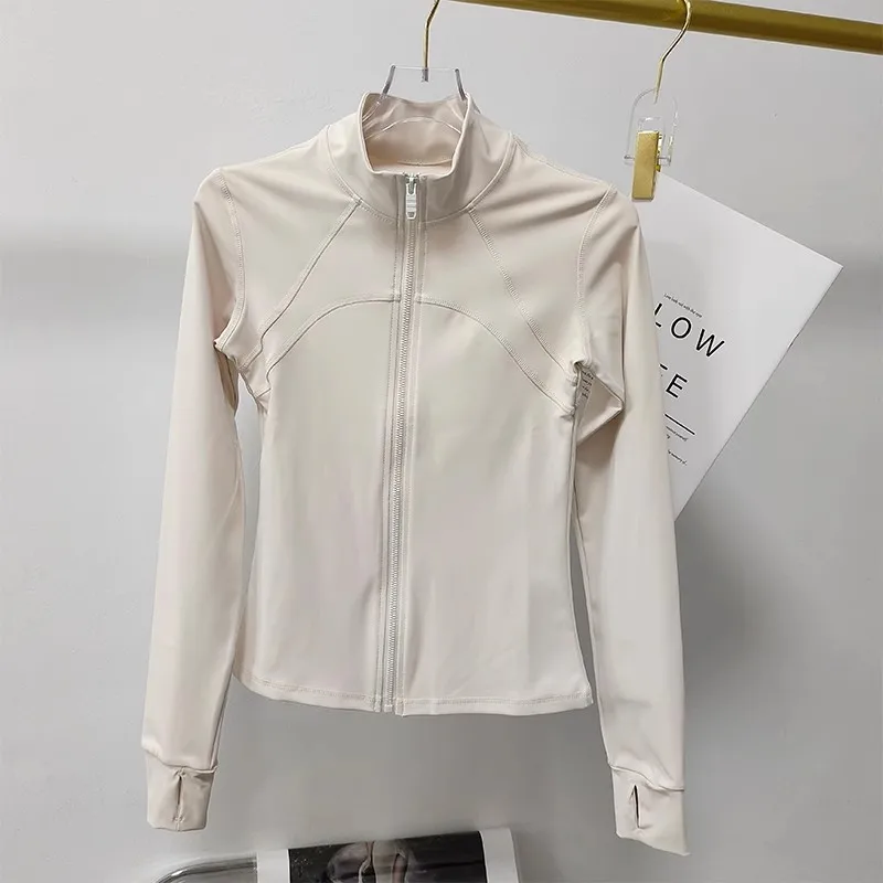 Damen-Sportjacke mit langen Ärmeln, schnelltrocknend, lässig, für Fitnessstudio, Workout, Fitness, Laufen, Training, Fitnessjacke, Sweatshirt – Detail 18