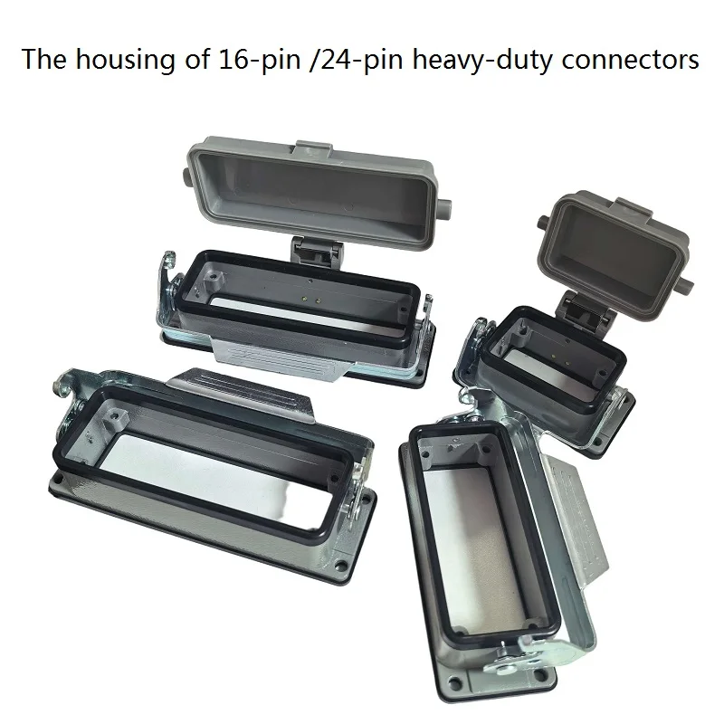 The housing of 16-pin and 24-pin heavy-duty connectors （single locking latch）