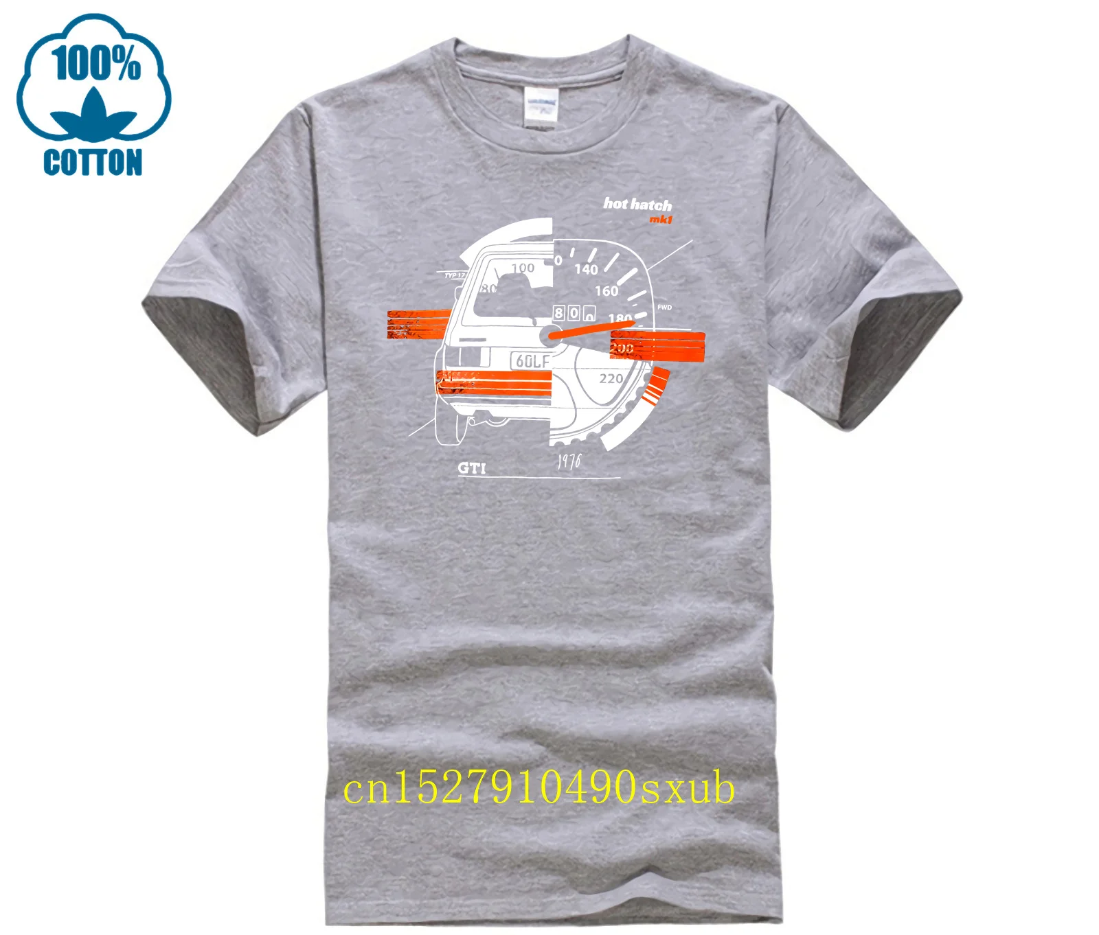 Hot Hatch Tee t shirt for Golf Mk1 GTI fans