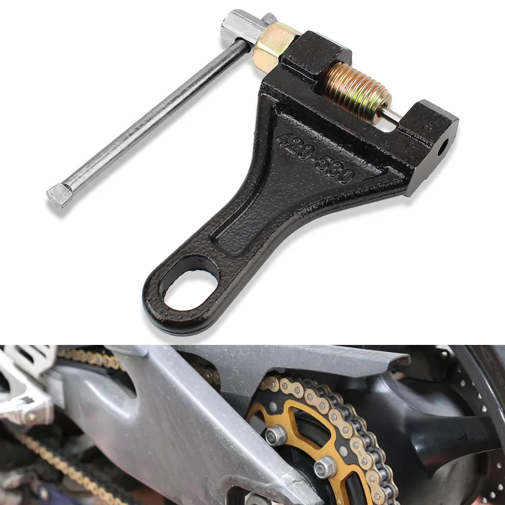 Universal 420-530 Chain Breaker Cutter For Motorcycle Bike ATV Repair Tools Carbon Steel Spanner Link Splitter Pin Remover
