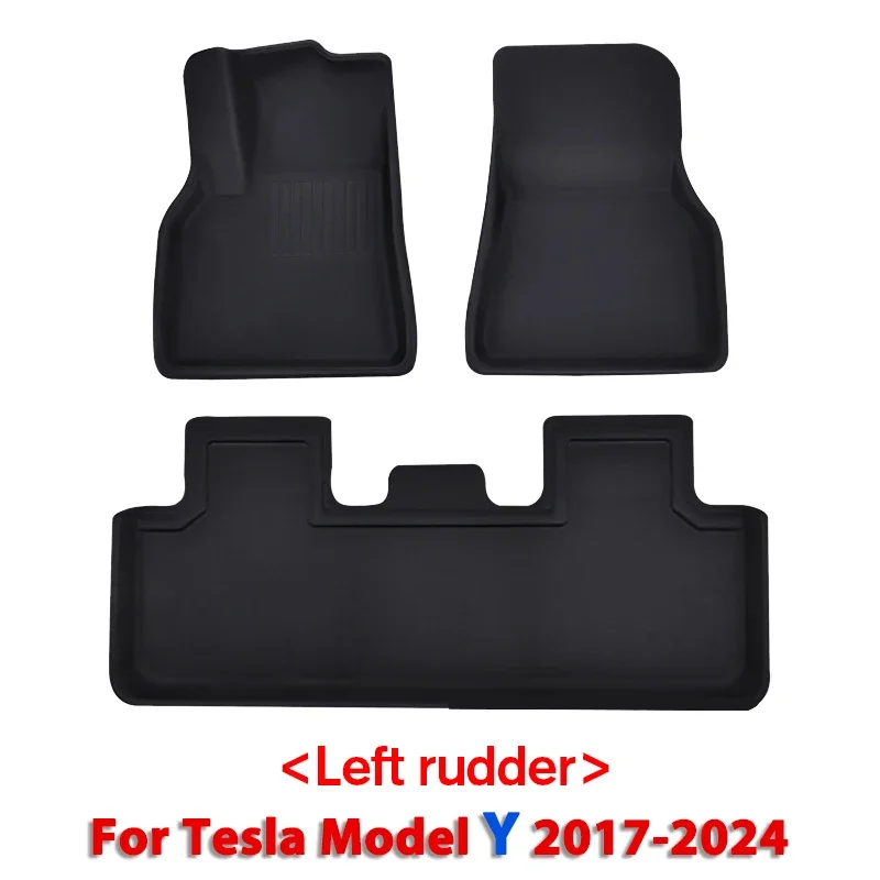 NovaAcc Voor Tesla Model Y 3 Vloermat Kofferbak Bagage Mat LHD 2021 tot 2024 Nieuwe Hoogland Links Roer Vier Seizoenen vloer Liner