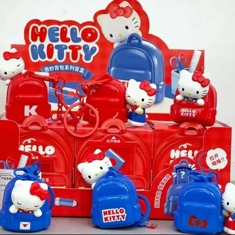 

Hello Kitty Amazing Backpack Series Blind Box Keychain Cute Collectible Figure Bag Charm Desk Ornament Surprise Gift For Girls