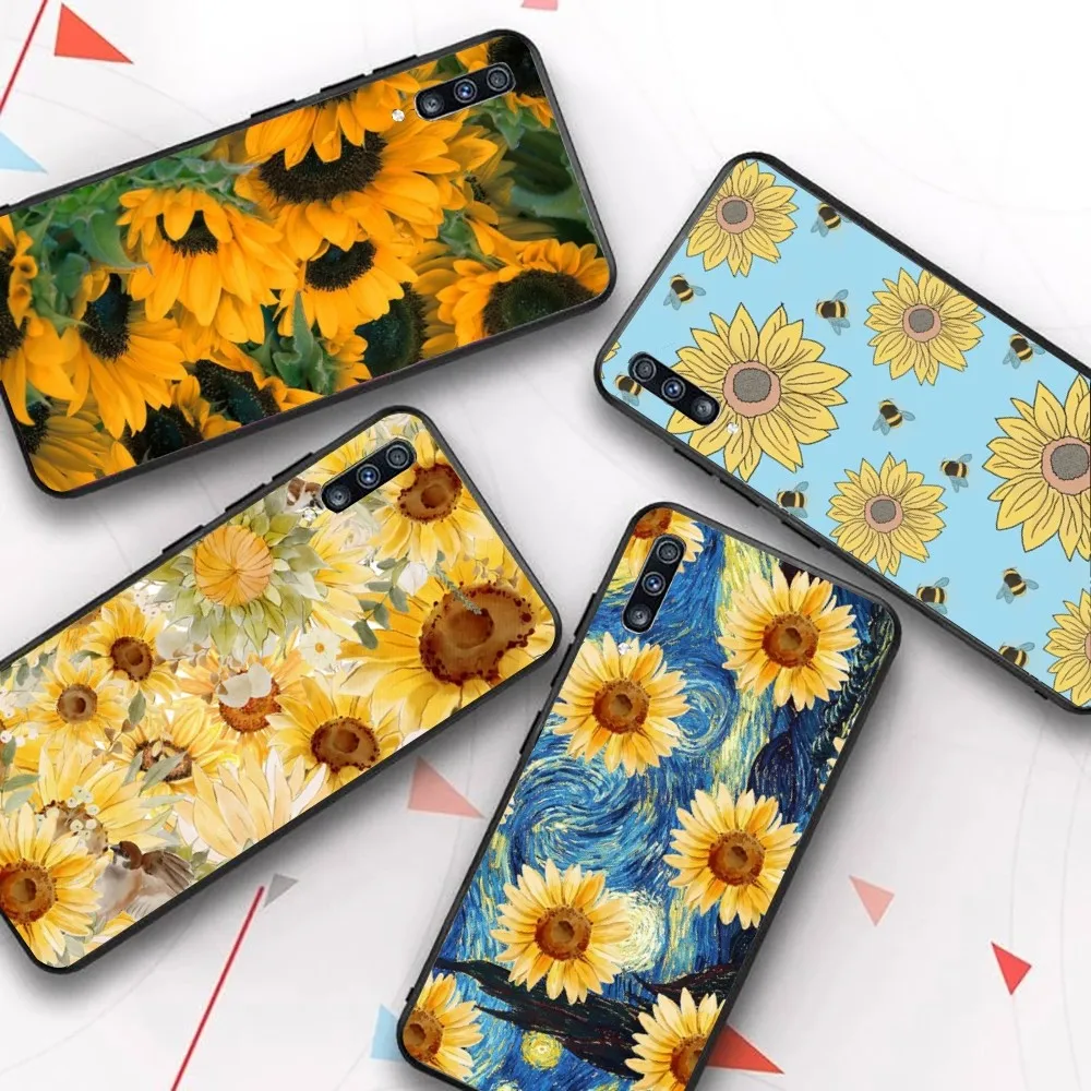 Cute Summer Daisy Sunflower Phone Case For Samsung S 20 21 22 23 Plus Ultra For Redmi Note 8 9 10 11 For Huawei Y 5 6 9