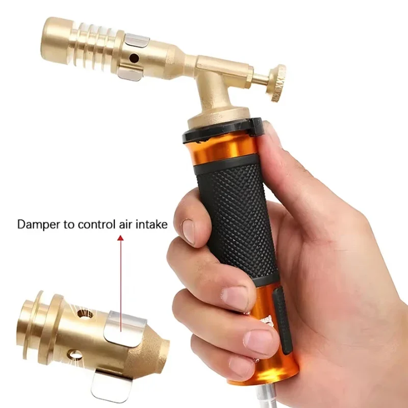 Nova chama tocha de soldagem cobre alumínio ferramenta de solda liquefeito gás propano tocha para metais preciosos fusão gás tocha ventilador