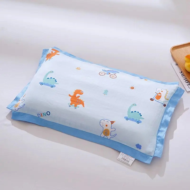 Autumn Winter New Bean Bean Velvet Children's Pillow Reversible Use Cartoon Baby Sleeping Pillow Cute Boys Girls Small Pillow