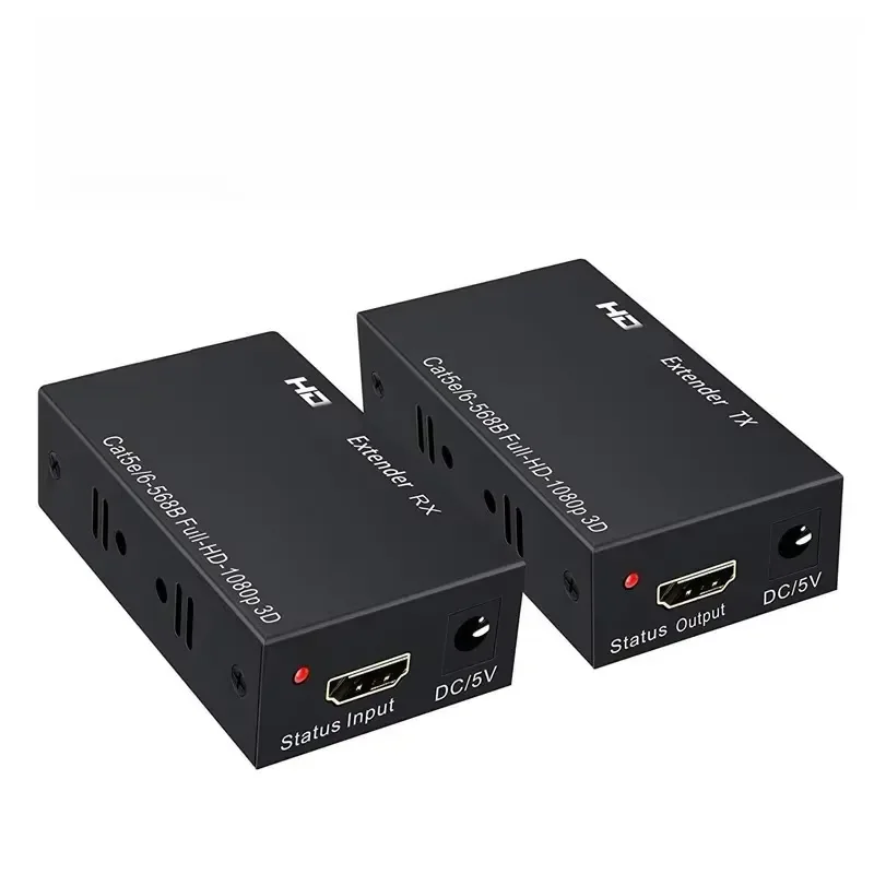 for HDMI 1080P Extender Single Cat5e Cat6 RJ45 Cable 60M Ethernet Video Transmission Solution for TV PC Laptop Monitor