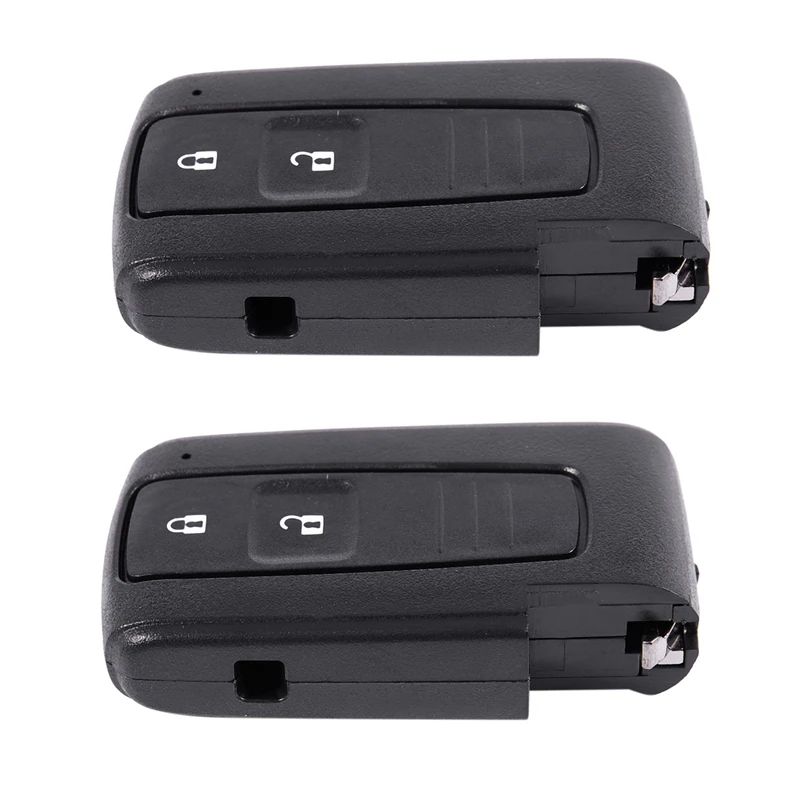 2X 2 Button Smart Remote Key Case Shell & Blade For TOYOTA Corolla Verso Prius