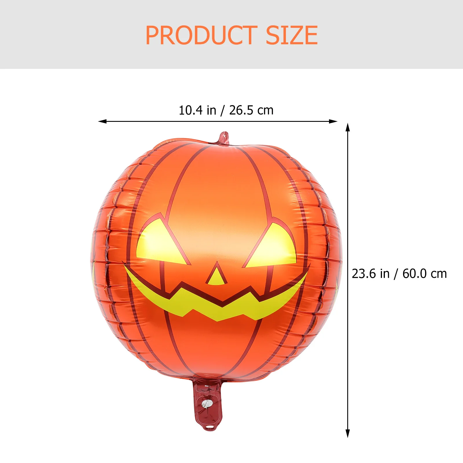 

10Pcs Halloween Inflatable Pumpkin Balloons Foil Party Supplies Durable Pumpkin Shaped Balloons for Creepy Photo Props Decor