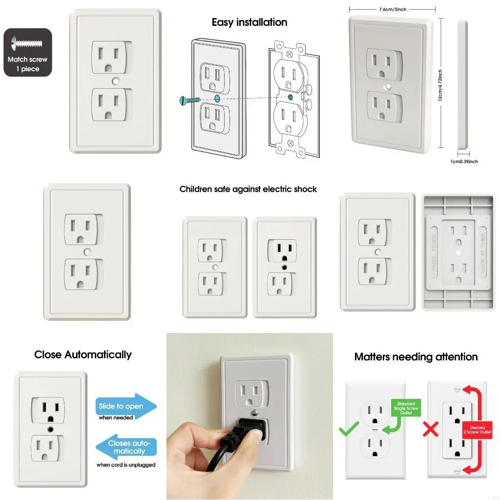 

Модернизированная крышка розетки, защита от детей, крышка розетки для дома, L8RB