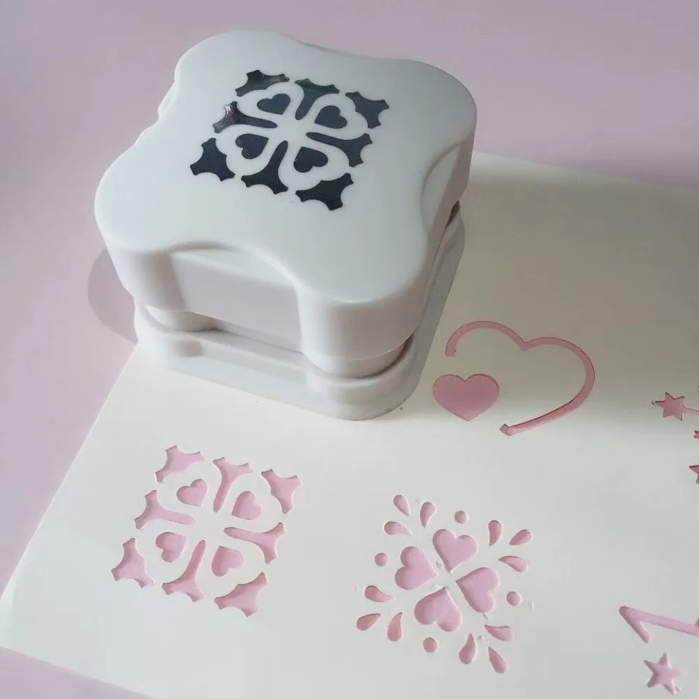 Magnetic Paper Hole Punch Punching Machine Handmade Embossing Device DIY Decoration Crafts Tool Paper Cutter Photo Album