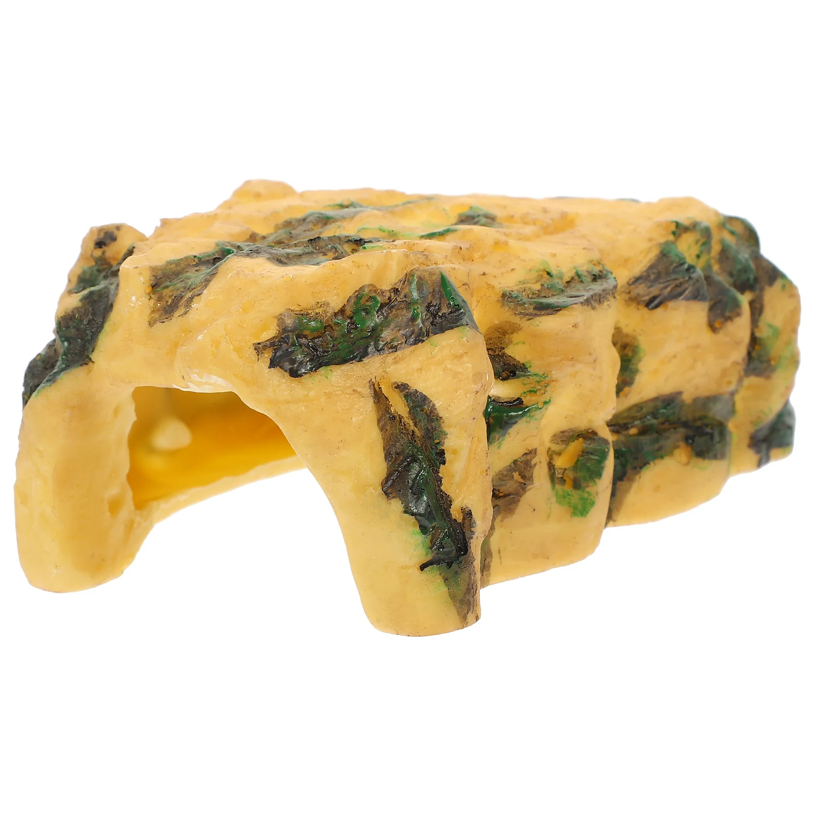 Artificial Climbing Cave Realistic Turtle Habitat Fish Tank Accessory Gecko Playing Platform Stable Characteristics