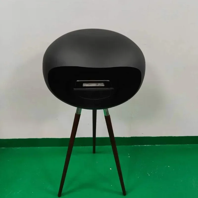 Standing fireplace artist household alcohol fireplace real fire decorative brazier wooden feet metal feet two optional