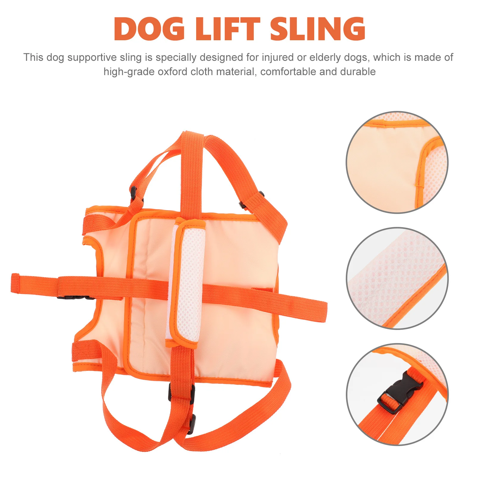 

Pet Lift Harness Dog Supportive Belt Oxford Cloth Warm For Elderly Injured Dogs Recovery Outdoor Use Pet Recovery Sling