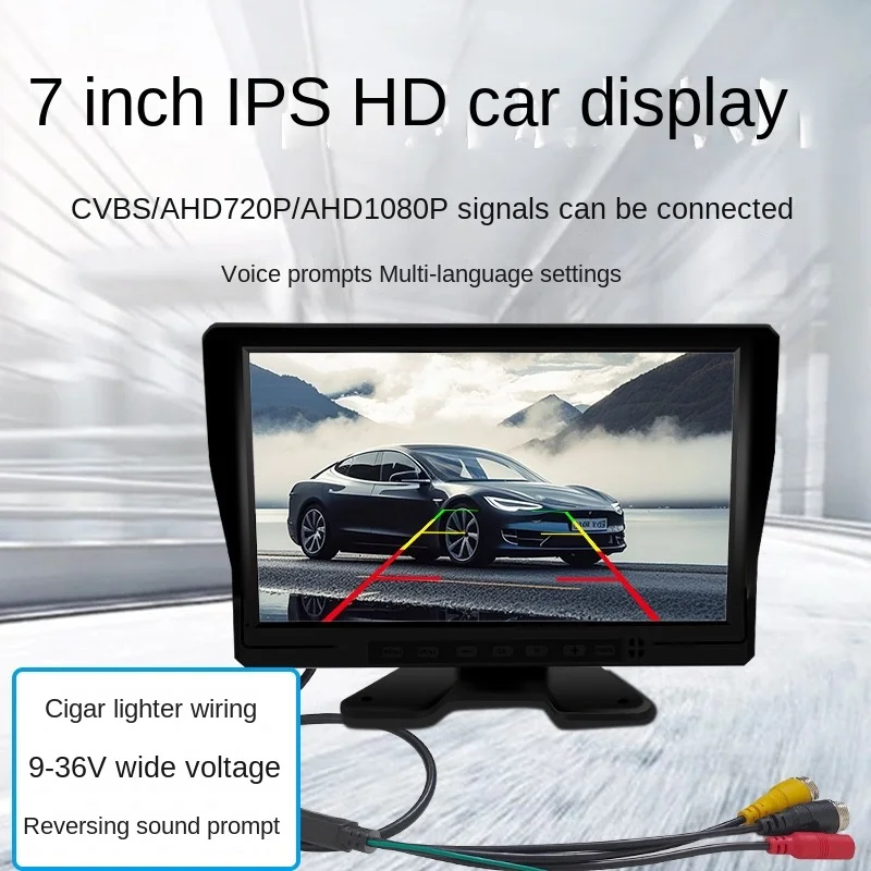 Dual-channel recorder 12V24V universal high-definition night vision reversing image of truck harvester.
