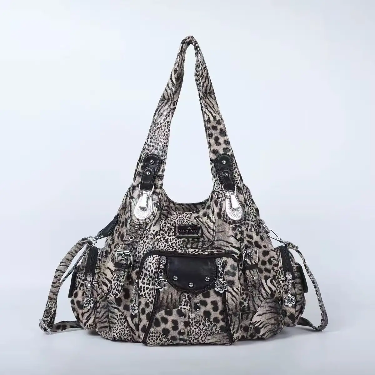 

Original Design Punk Shoulder Underarm Leopard Print Tie-dye Tote Spice Girl Crossbody Bags for Women Hot Selling