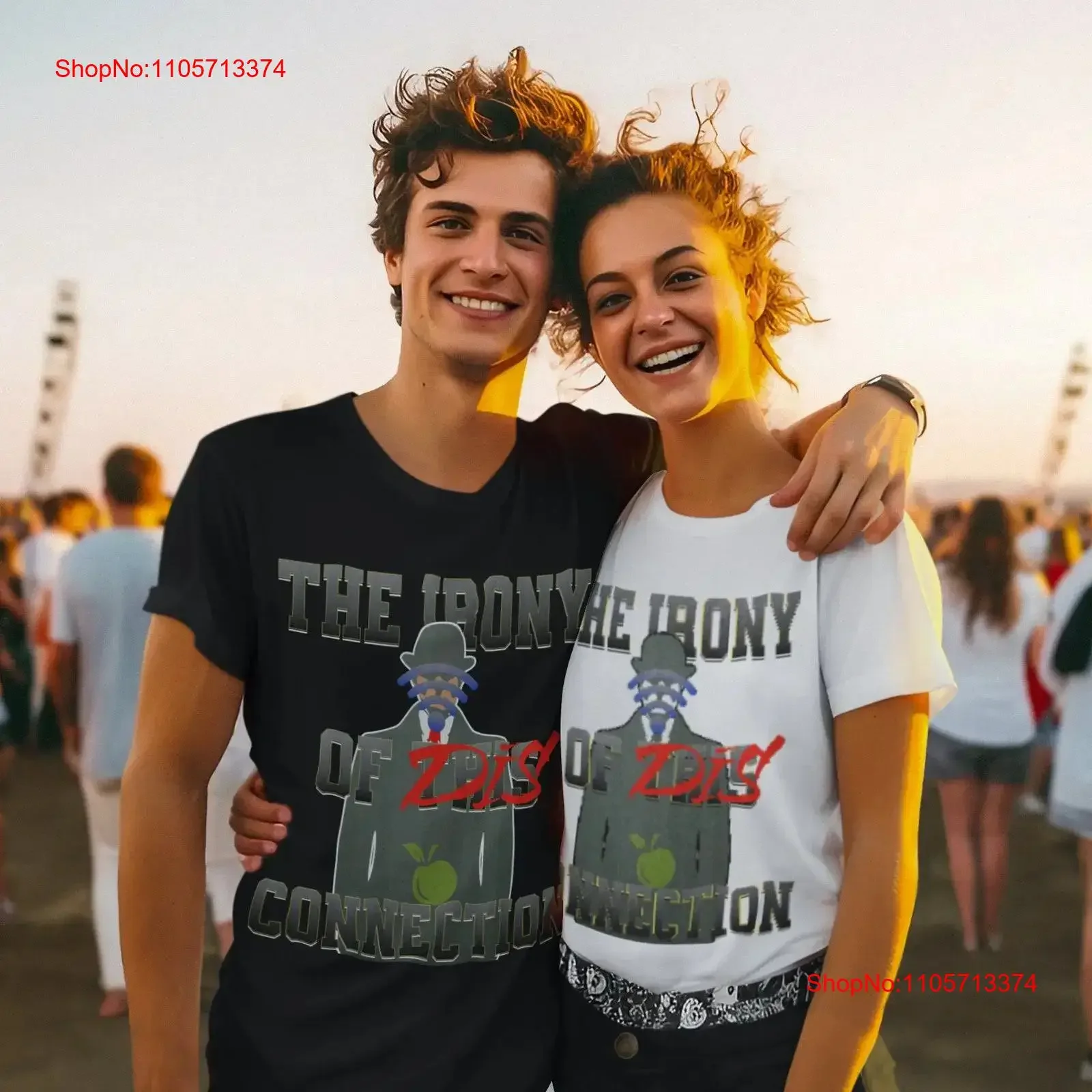 Irony of Disconnection T Shirt Art Lover for Him or Her Surreal Social Commentary Streetwear René Magritte Inspired Apparel